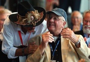 Maurice Petty (right) with his brother Richard Petty... (credit - Streeter Lecka/Getty Images for NASCAR) 